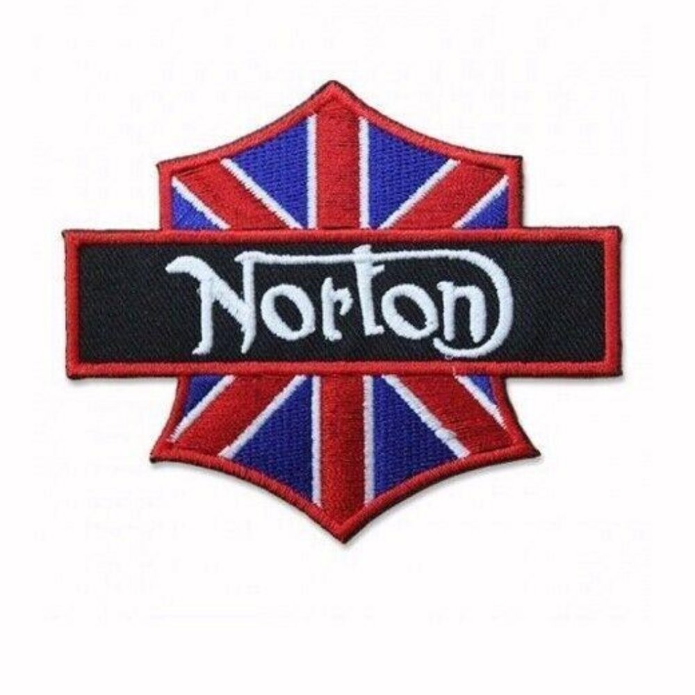 Norton Flag Embroidered Iron-On Sew-On Patch - NEW